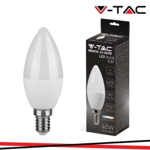 Lampada Oliva LED 6w E14 Luce Fredda 490 Lumen
